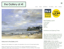 Tablet Screenshot of galleryat41.com